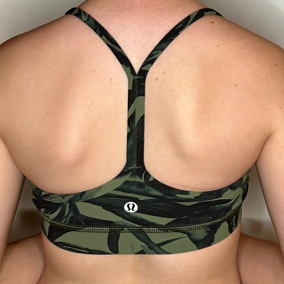 Lululemon Green Flow Y Nulu Bra Size 4 - Picture 5 of 5